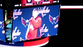 Star Spangled Banner Washington Capitals 462011 [upl. by Dobbins]