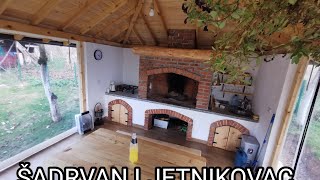 LJETNIKOVAC SADRVAN KAMIN IZGRADNJA IDEJE Sommer houseAmel Besirevic BIH [upl. by Yung]