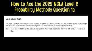 How to Ace the 2022 NCEA Level 2 Probability Methods Question 1a [upl. by Zelle]