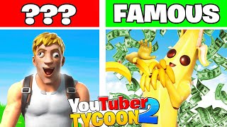 QUI SERA LE YOUTUBEUR LE PLUS RICHE ET CONNUS DINTERNET  Ft WIG  YouTuber Tycoon 2 sur Fortnite [upl. by Leoline]