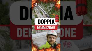 Due viadotti demoliti con esplosivo contemporaneamente  VIDEO COMPLETO👆👆 [upl. by Amargo]