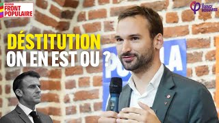 Destitution de Macron  on en est ou  Ugo Bernalicis fait le point [upl. by Welker]