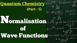 Normalisation conceptNormalisation constant of wave functions Quantum mechanicsCSIRNET GATE JAM [upl. by Huai127]