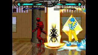 MUGEN End Death VS Sky Blue Cyan Golden Light Aurum Clown [upl. by Summers]