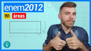 🛑151 Enem 2012  ÁREAS  Um forro retangular de tecido traz em sua etiqueta a informação de que [upl. by Azal]