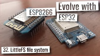 ESP32 amp ESP8266  LittleFS file system [upl. by Agostino]