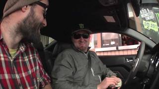 Vaughn Gittin Jr drifts a Carls Jr parking lot [upl. by Elbas187]