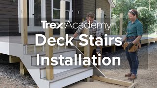 How to Build Deck Stairs  Trex Academy [upl. by Emyle388]