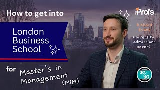 HOW DO YOU GET INTO LBS MASTERS IN MANAGEMENT MIM [upl. by Kwok344]