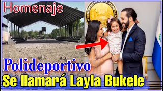 En Agradecimiento a Nayib Bukele Polideportivo de Choluteca Tendrá Nombre de su Hija [upl. by Aihsia]