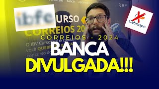 BANCA DIVULGADA  CONCURSO CORREIOS 2024 [upl. by Esilehs]