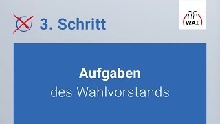 Aufgaben des Wahlvorstands  Betriebsratswahl  Schritt 3 [upl. by Tirrej]