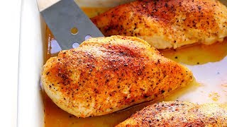 How To Make PERFECT Baked Chicken Breasts [upl. by Hamfurd545]