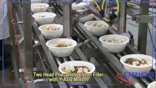 ORICS S30 Frozen meals Bowl filling and sealing Packaging machine with Tray Sealer [upl. by Clemmie523]