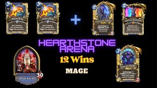 12 Win Astromancer Solarian Mage  Hearthstone Arena Full Run [upl. by Ayama]