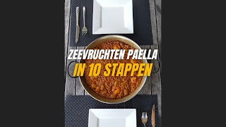 Zeevruchten Paella  In 10 Stappen [upl. by Ahsatin]