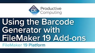Using the Barcode Generator in Claris FileMaker  FileMaker Addons [upl. by Assirrem]