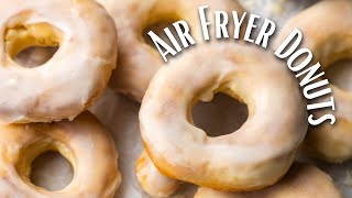 Pillowy Air Fryer Glazed Donuts [upl. by Isyak]