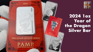 2024 1oz Year of the Dragon Silver Bar Overview [upl. by Hanleigh]