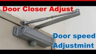 How To Adjust A Door Closer Speed in Urduhindi [upl. by Nohj]