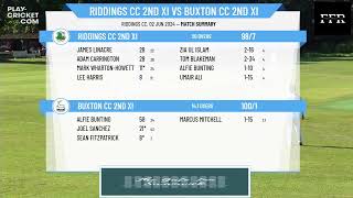 Riddings CC 2nd XI v Buxton CC 2nd XI [upl. by Intruok]