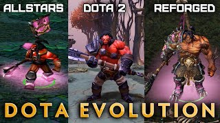 Dota Evolution — HERO COMPARISON DotA Allstars Dota 2 WC3 Reforged DotA [upl. by Izy313]