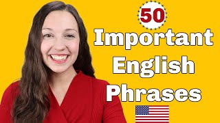 50 Important English Expressions for daily conversation [upl. by Aimekahs516]