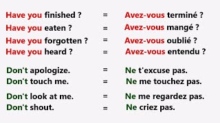 Phrases simples pour apprendre langlais facilement ✪✪easy sentences to learn french 🌿 Exercises [upl. by Lole]