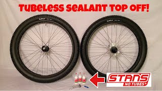 STANS NoTubes Sealant Top Off  Quick and Easy [upl. by Alig709]