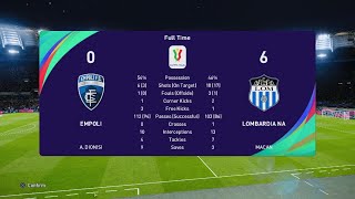 eFootball PES 2021 SEASON UPDATE Coppa Italia Empoli vs Inter [upl. by Christalle490]