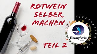 Rotwein selber machen wie ein Profi  Komplettes Tutorial Teil 2 [upl. by Notrab]