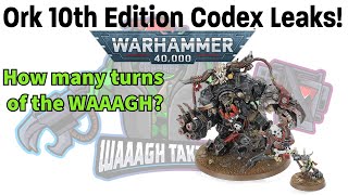 Orks 10th Edition Codex Leak Reactions  Warhammer 40k [upl. by Urbana]