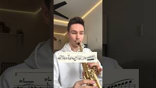 Poulenc Flute sonata 1 movement on saxophone [upl. by Korman]