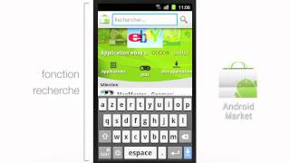 Smartphone Android  installer et lancer une application mobile [upl. by Aikcin]