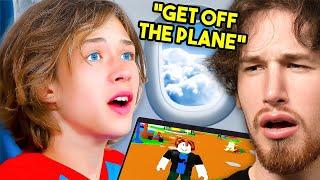 Karen has Kid THROWN OFF Plane for ROBLOX [upl. by Lika]