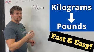 How to Convert Kilograms to Pounds Fast  Easy Math Trick [upl. by Bronder]