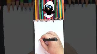 Comment dessiner Calimero en une minute  how to draw Calimero in one minute [upl. by Woolley]