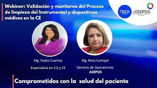 Webinar ASEPSIS 🔴 🔵 🟢  Validación y monitoreo del Proceso de limpieza [upl. by Crescantia]