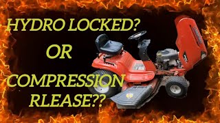 Briggs amp Stratton No Start Wont Turn Over Hydro Lock Compression Release Valve Adjustment Easy DIY [upl. by Anaiv]