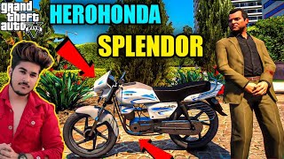 GTA 5  MICHAEL DADA IMPORTING NEW HEROHONDA SPLENDOR FROM INDIA [upl. by Milman712]