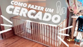 COMO FAZER UM CERCADO PARA COELHOS COM MATERAIS RECICLADOS ♻️🐰 [upl. by Eisenhart]