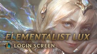 Elementalist Lux  Login Screen  League of Legends [upl. by Conway]