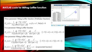 Fractional Calculus Mittag Leffler Function MATLAB code [upl. by Naivart]