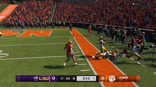 LSU VS CLEMSON ONLINE HEAD 2 HEAD MULTIPLAYER GAMEPLAY [upl. by Borreri]