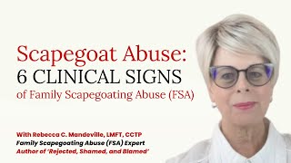 Six Clinical Signs Associated With Family Scapegoating Abuse FSA scapegoat cptsd toxicfamily [upl. by Cortney]