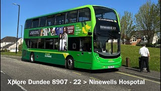 Xplore Dundee 8907 ADL Enviro 400 MMC ZF SN69ZNX [upl. by Jordanna]