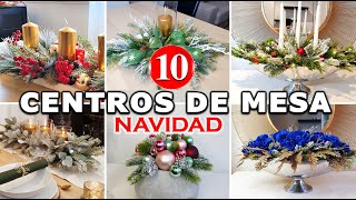 TOP 10 CENTROS de MESA y ARREGLOS de NAVIDAD 2024 [upl. by Sokcin]