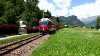 Rhaetian Railway by Poschiavo Switzerland [upl. by Sophy]