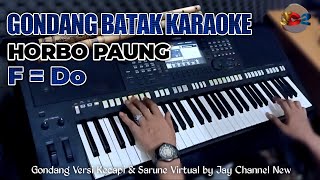 Karaoke Gondang  Horbo Paung FDo  Gondang Batak Versi Keyboard amp Kecapi Sarune Virtual [upl. by Westlund]