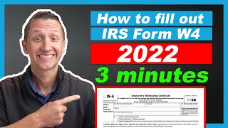 How to fill out a W4 Form 2022 Fast [upl. by Geller210]